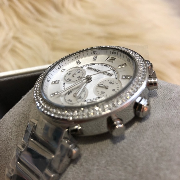 MICHAEL KORS Parker Silver-Tone Watch - Picture 5 of 8
